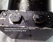 Signs of O-Ring Tear/Wrong Ones & Plugs May Have Been Removed!