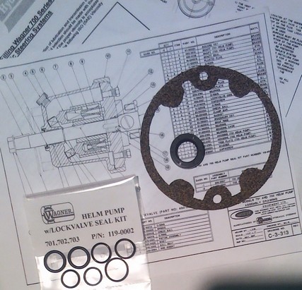 119-0002 ... Wagner Seal Kit for 701, 702 or 703 Helm Pump