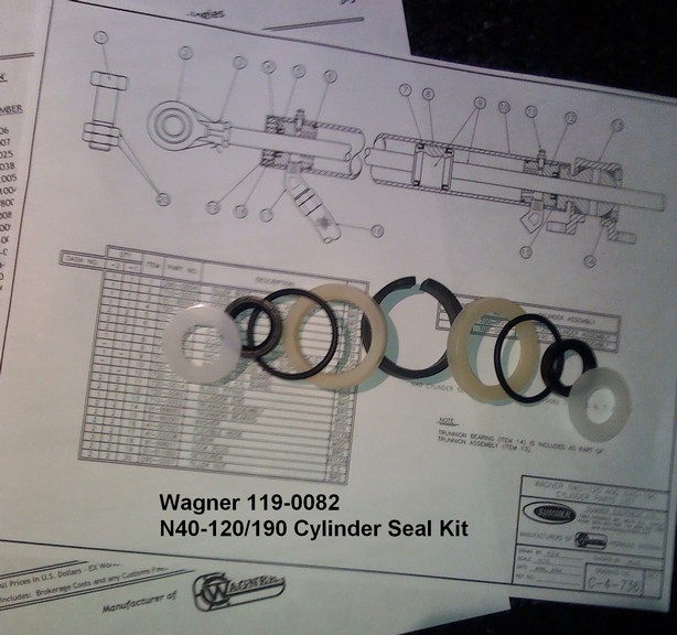 Wagner Seal Kit for N40-120/190 Hydraulic Cylinder
